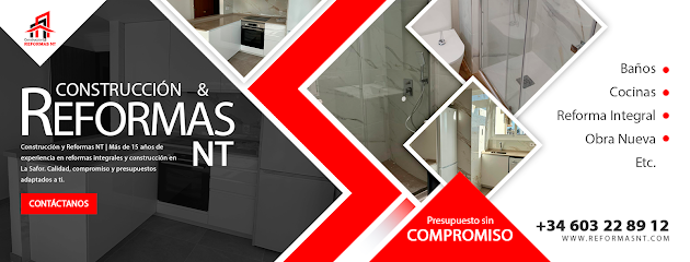 Dirección, horario, teléfono y opiniones de Construcción y Reformas Nt en Gandia