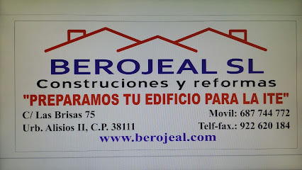 Dirección, horario, teléfono y opiniones de Construcciones y Reformas Berojeal en La Laguna