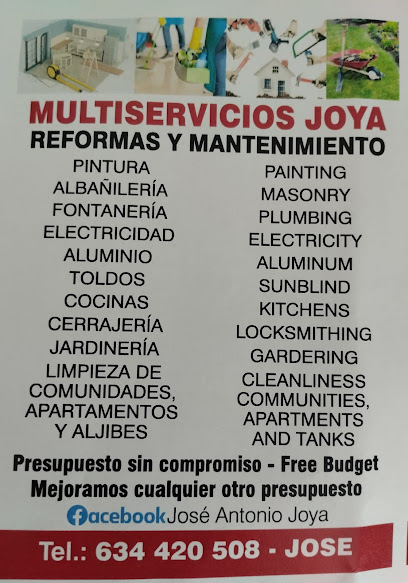 Dirección, horario, teléfono y opiniones de Construcciones Joya S.L en Marbella